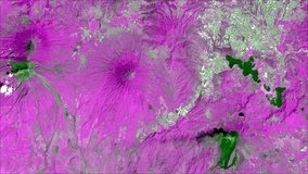 Terra ASTER Level 1 Precision Terrain Corrected Registered At-Sensor Radiance Band Combination 3n-2-3n data over Guatemala, 05 March 2021.