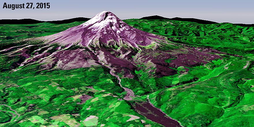 Terra ASTER data over Mount Hood.