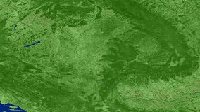 Terra MODIS vegetation data over Eastern Europe.