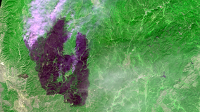Terra ASTER data over the Jasper Fire.