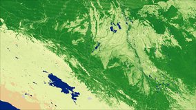 Combined MODIS Leaf Area Index (LAI) data from the MCD15A3H product over Lake Titicaca, Bolivia, August 20 -23, 2020.