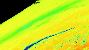 Combined MODIS instantaneous total Photosynthetically Active Radiation (PAR) data from the MCD18A2 product over Oregon, USA, June 6, 2018.