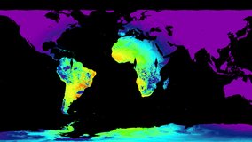 Combined MODIS 3-hour Photosynthetically Active Radiation (PAR) data at 12:00 GMT from the MCD18C2 global product, December 12, 2012.
