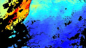 Combined MODIS Optical Depth 047 data from the MCD19A2 product over part of west Africa, June 3, 2018.