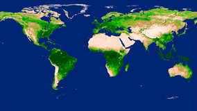 Combined MODIS gap-filled Normalized Difference Vegetation Index data from the MCD19A3CMG product across the globe, May 3, 2010.