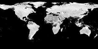 Combined MODIS BRDF Albedo Parameter 1 Band 6 data from the MCD43D16 product across the globe, August 10, 2020.