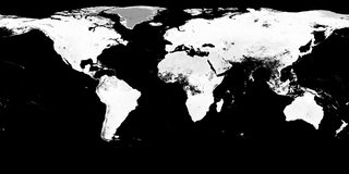 Combined MODIS BRDF Albedo Parameter 1 Vis data from the MCD43D22 product across the globe, August 2, 2018.