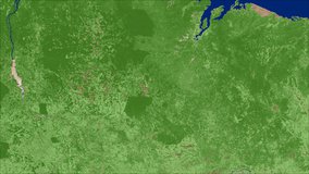 Terra MODIS NDVI data from the MOD13A1 product over part of Brazil, July 27 - August 11, 2020.