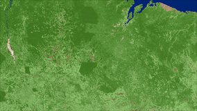 Terra MODIS NDVI data from the MOD13A2 product over part of Brazil, July 27 - August 11, 2020.