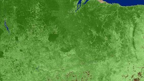Terra MODIS NDVI data over part of Brazil.