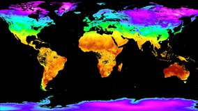 Terra MODIS land surface temperature (LST) data from the MOD21C2 product Global Jan 01 - 08, 2021.
