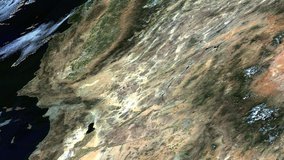 Aqua MODIS surface reflectance imagery over western United States.