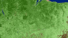 Aqua MODIS NDVI data over part of Brazil.