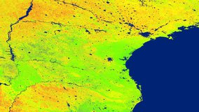 Aqua MODIS evapotranspiration (ET) data from the MYD16A2GF product over Parana, Brazil.