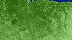 VIIRS vegetation data over part of Brazil.