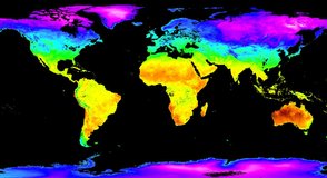 A global Land Surface Temperature image from the VNP21C2 product during May 10, 2020.