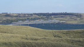 Lake Oahe in South Dakota on September 27, 2009, is one of the water reservoirs included in the VNP28C3 data product. Photo Credit: “Bridge across Lake Oahe“ by J. Stephen Conn/flickr.com/CC BY-NC 2.0