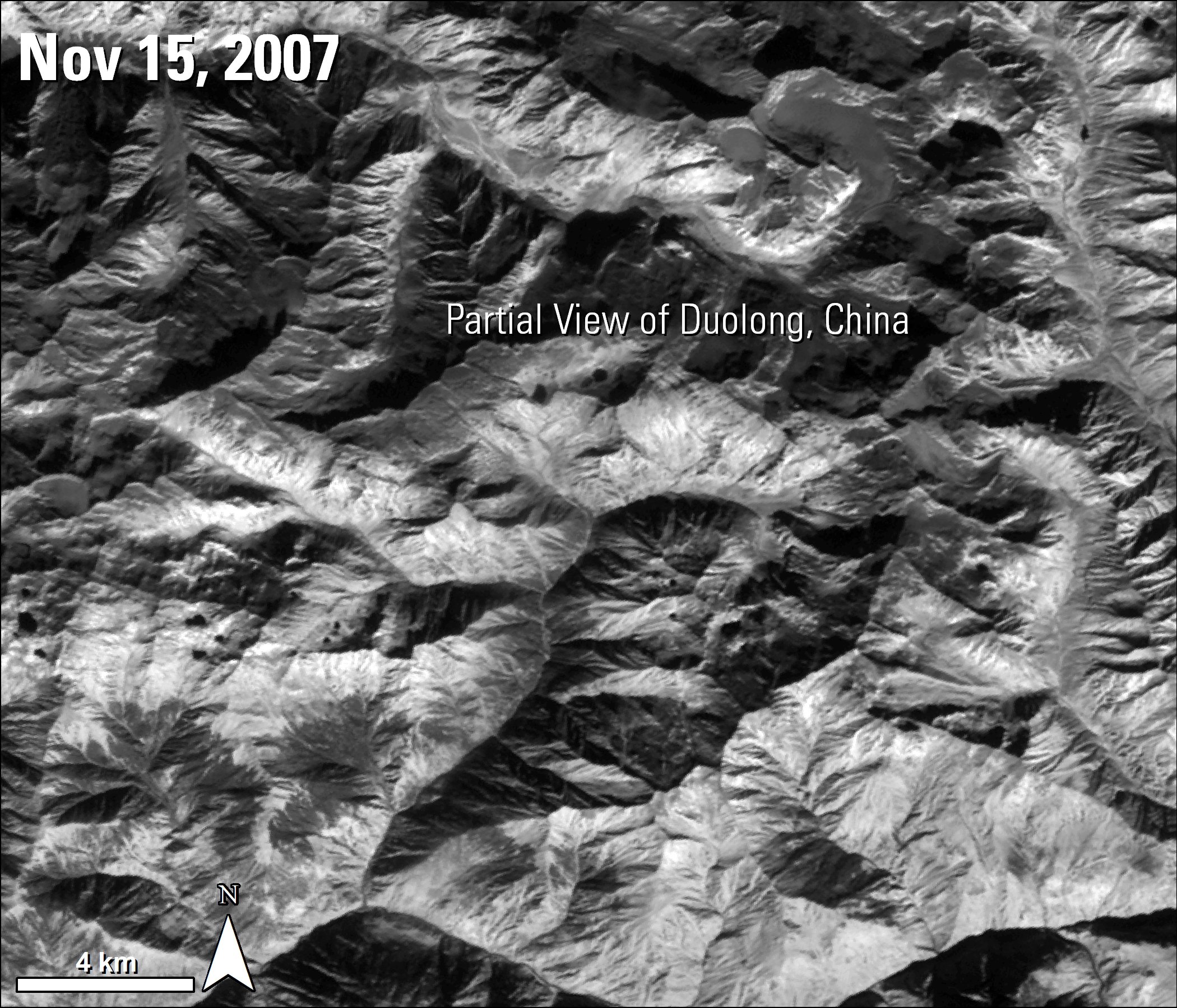 Mineral deposits over China.