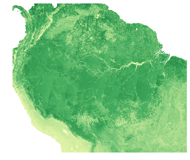 Vegetation data over Brazil