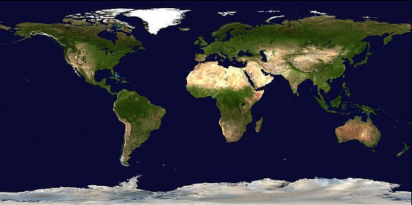 Image of the MODIS Climate Modeling Grid.