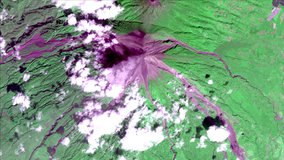 Terra ASTER Data over the Fuego Volcano.