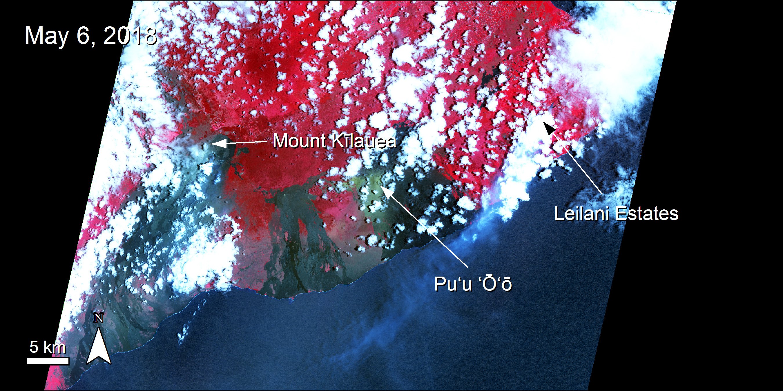 Terra ASTER data over Mount Kilauea.